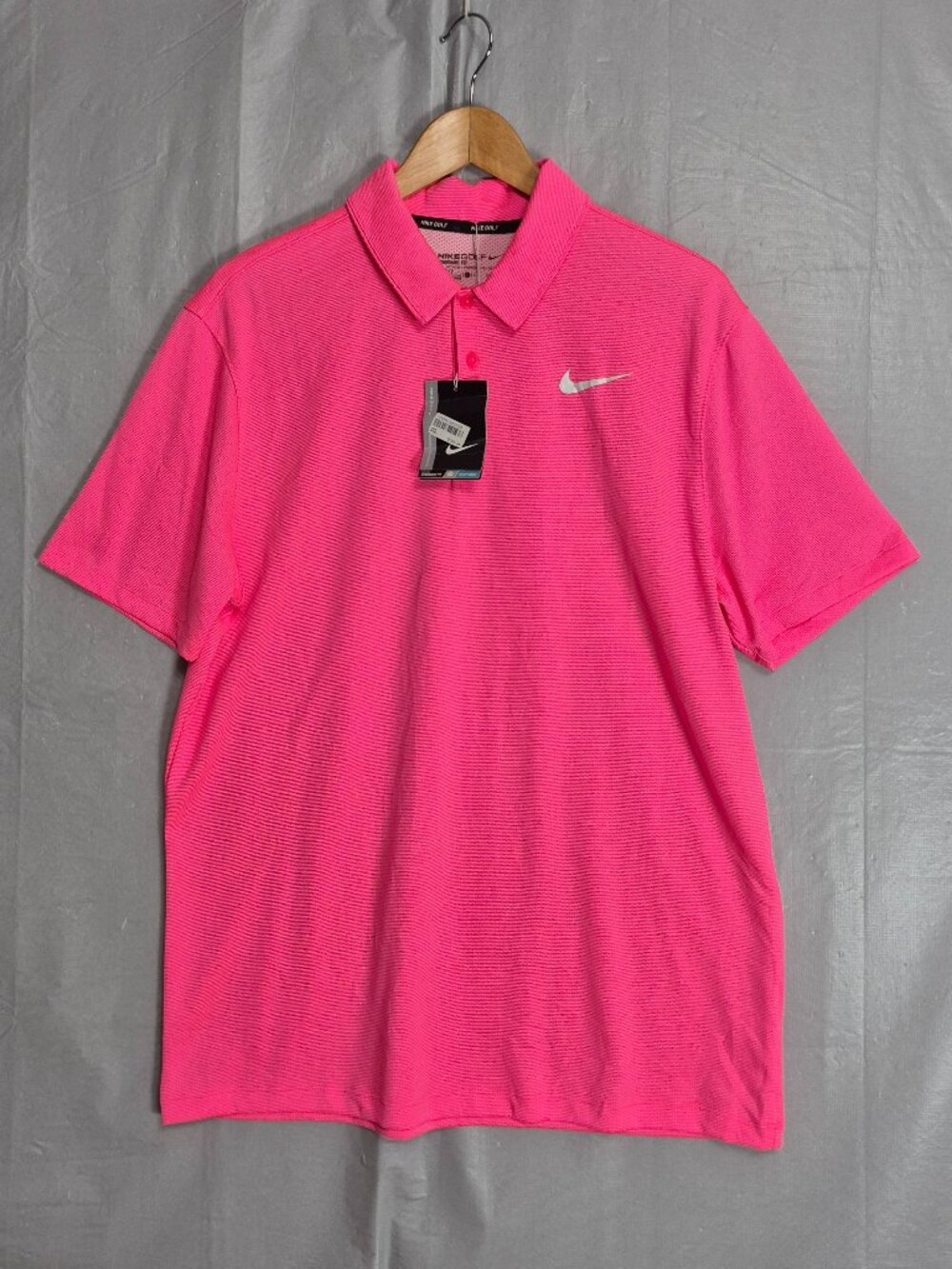 NEW Nike Golf Pink Dri-FIT Polo Shirt Men's Size L NWT Standard Fit